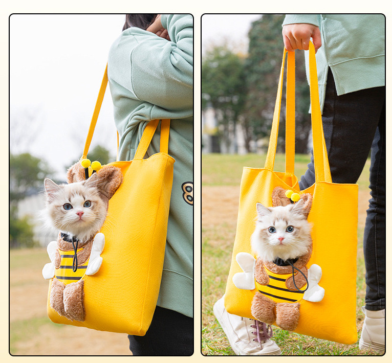 Túi Vận Chuyển Chó Mèo Thú Cưng, Túi Tote, Túi Vải canvas hình đáng yêu