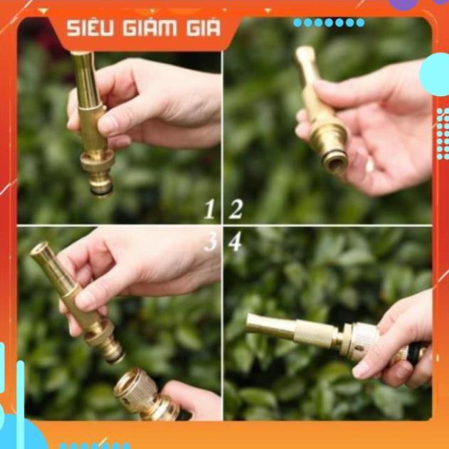 Bộ dây vòi xịt nước rửa xe, tưới cây . tăng áp 3 lần, loại 7m, 10m 206587 cút sập, + tặng đai