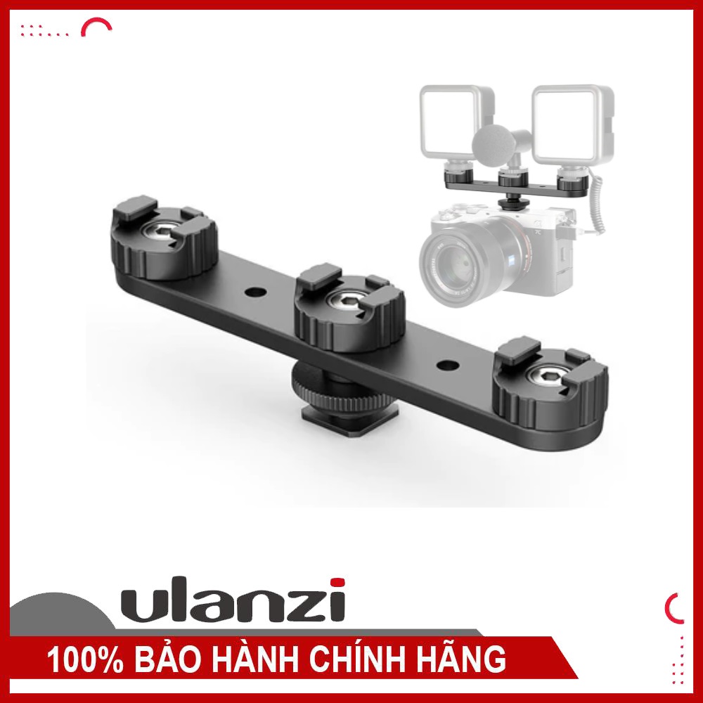 ULANZI PT-23 - HÀNG CHÍNH HÃNG - Giá đỡ mở rộng tích hợp x3 cold shoe mount