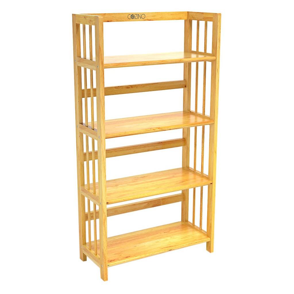 Kệ Sách 4 Tầng Rộng 60cm Gỗ Tự Nhiên 100%