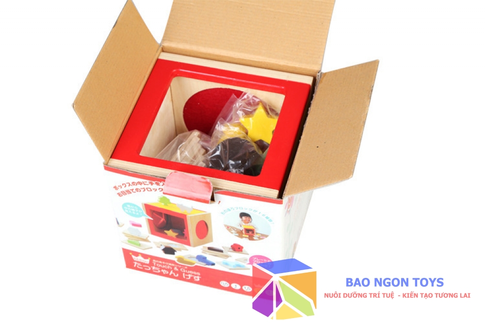 ĐỒ CHƠI CHIẾC HỘP GIÁC QUAN MONTESSORI - GHÉP HÌNH, SỜ VÀ ĐOÁN GIÚP PHÁT TRIỂN GIÁC QUAN VÀ TRÍ TƯỞNG TƯỢNG CHO BÉ - DG80