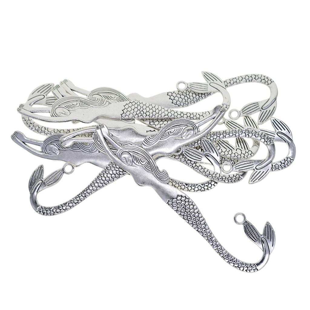 10x Mermaid Books Book With Hole Findings