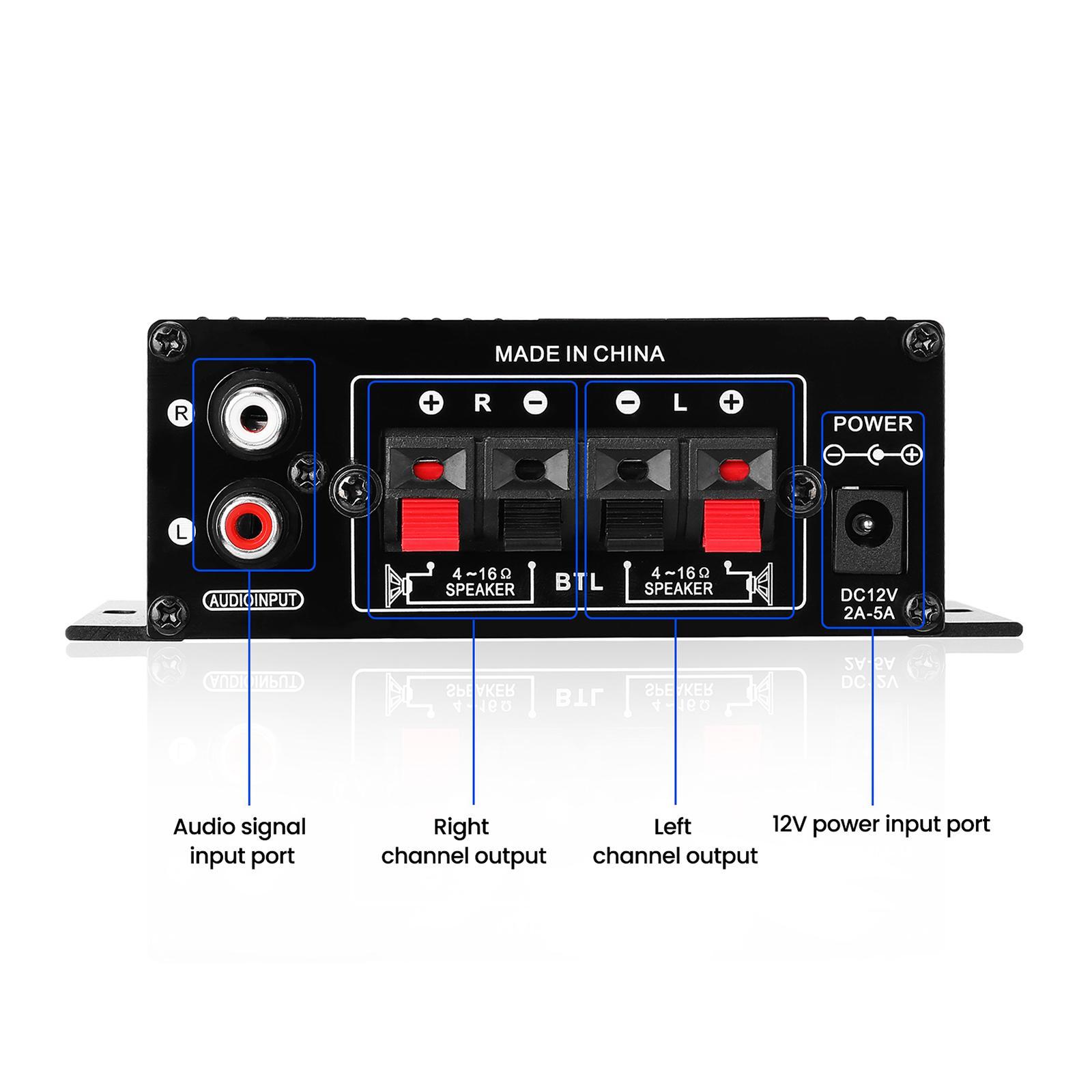 Surround Sound Mini  Sound  Amp Speaker  12V FM USB