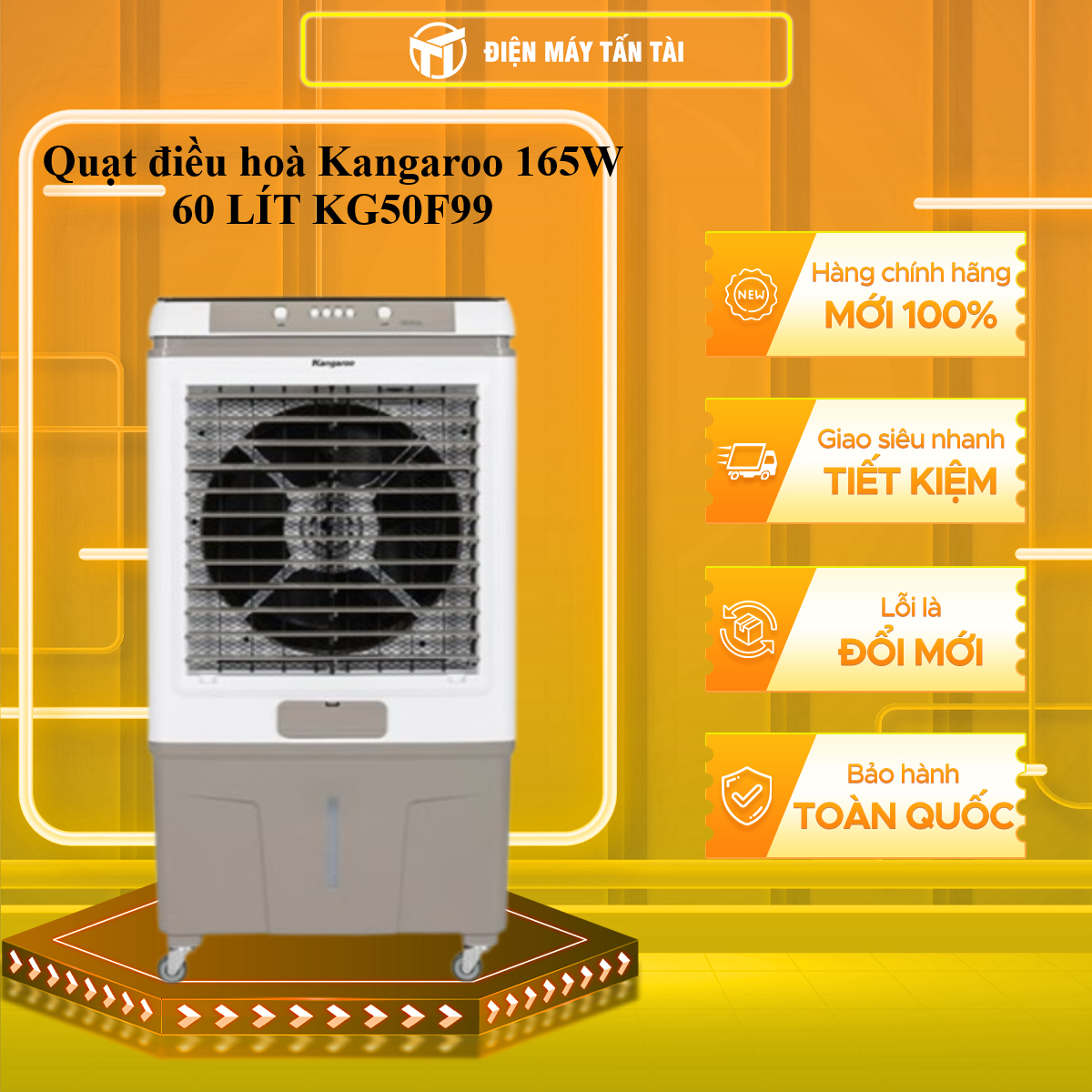 Quạt điều hoà Kangaroo KG50F99 - Hàng Chính Hãng