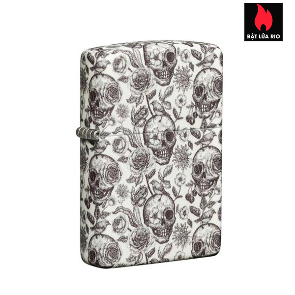 Bật Lửa Zippo 49458 – Zippo Skeleton Design Glow-In-The-Dark 540 Color