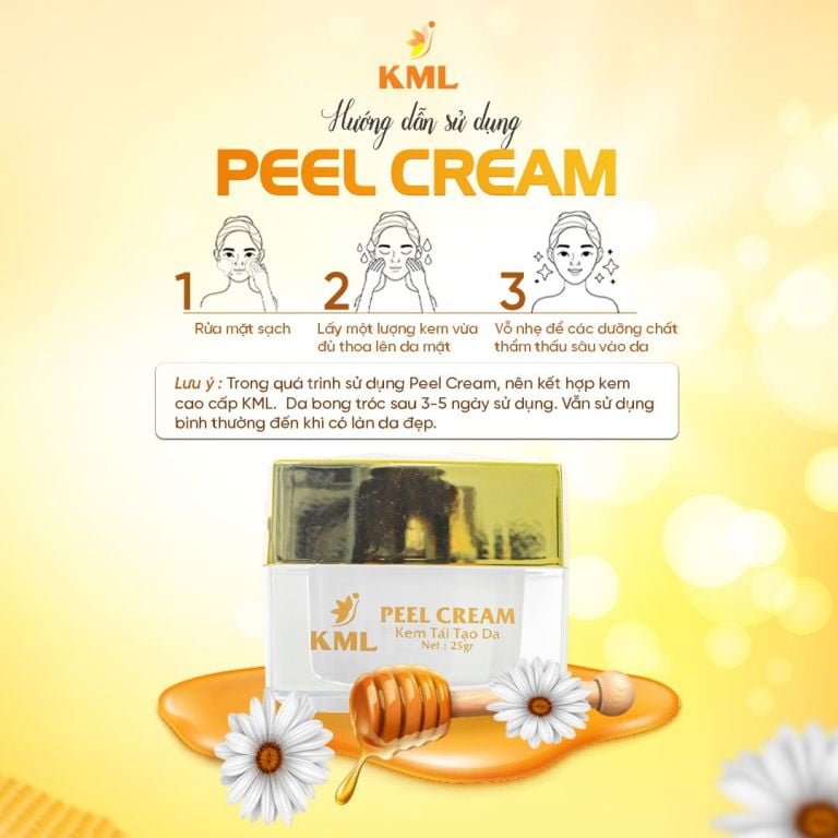 KML PEEL CREAM, BONG DA KHÔNG SƯNG ĐỎ