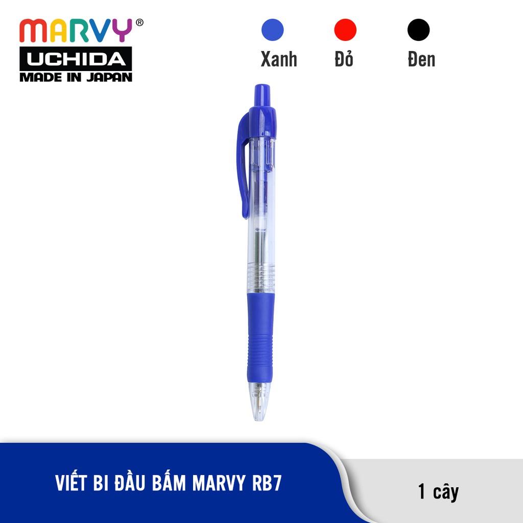 Combo 4 Bút bi bấm mực Đức MARVY RB7 ngòi 0.7 mm