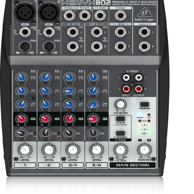 Mixer Behringer Xenyx 802 Nhập khẩu chính hãng