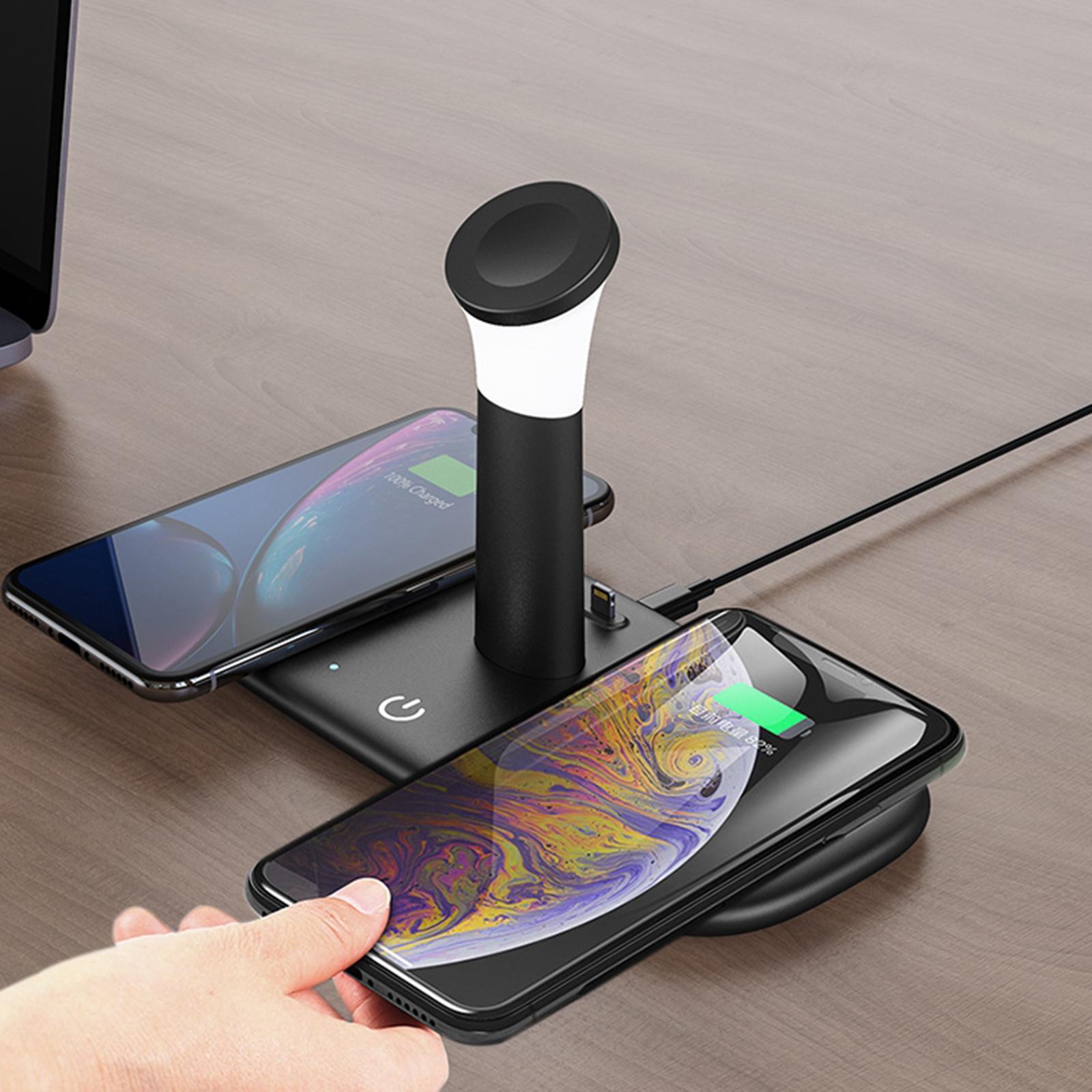 Wireless Pad Charger Dock for   6/5/4/3/2  Black