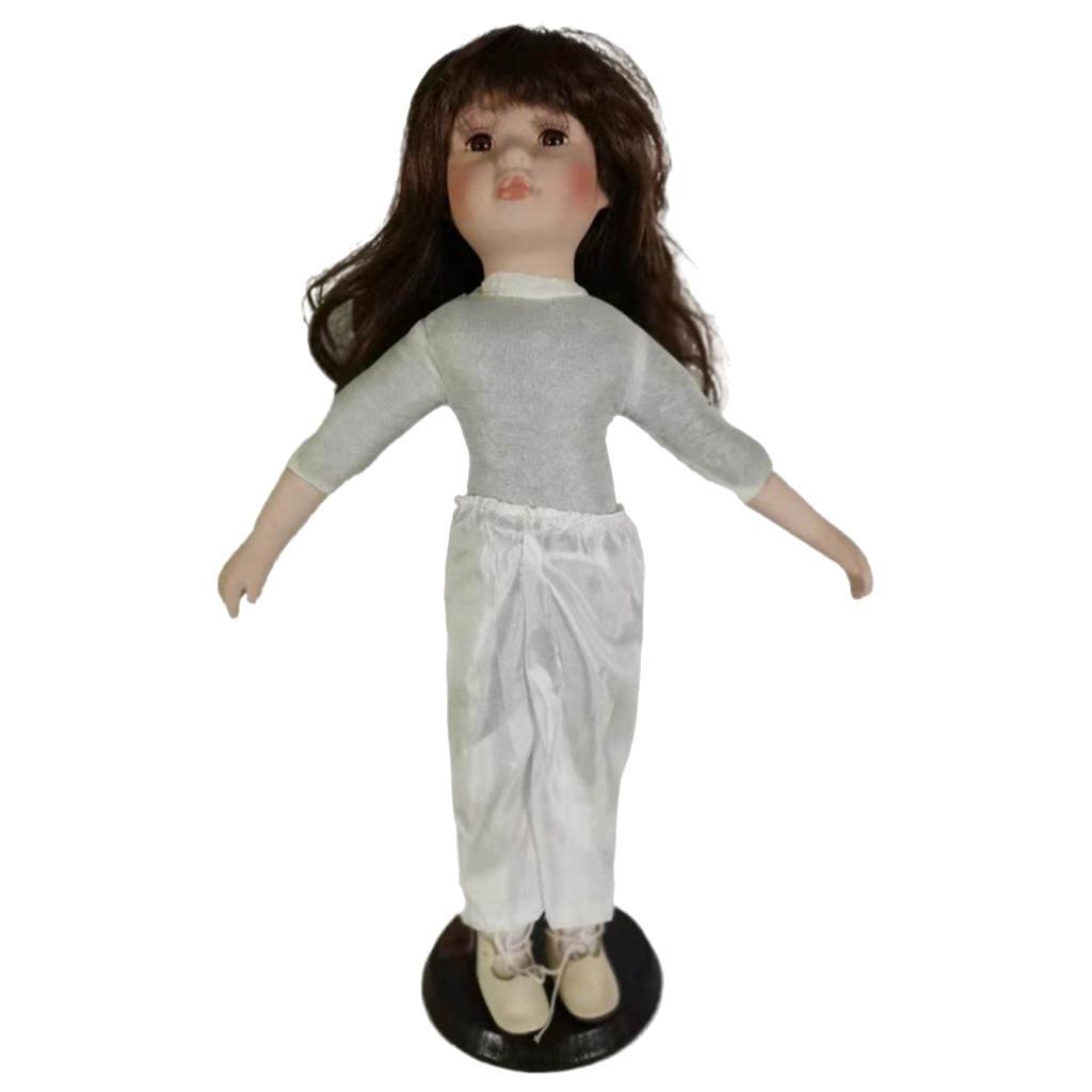 Vintage Style Elegant Porcelain Doll Figurines Home Desk Decoration 40cm
