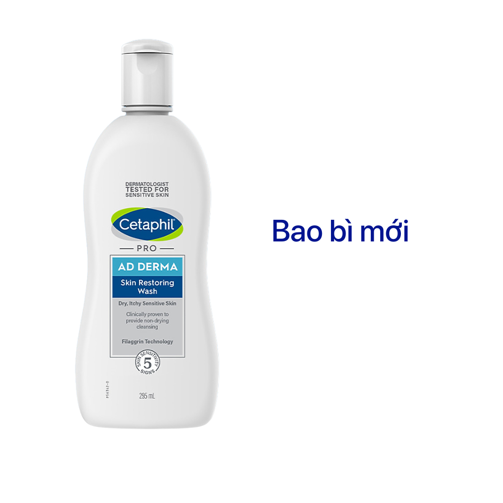 Sữa tắm dưỡng ẩm cho viêm da cơ địa Cetaphil Pro AD Derma Wash 295ml