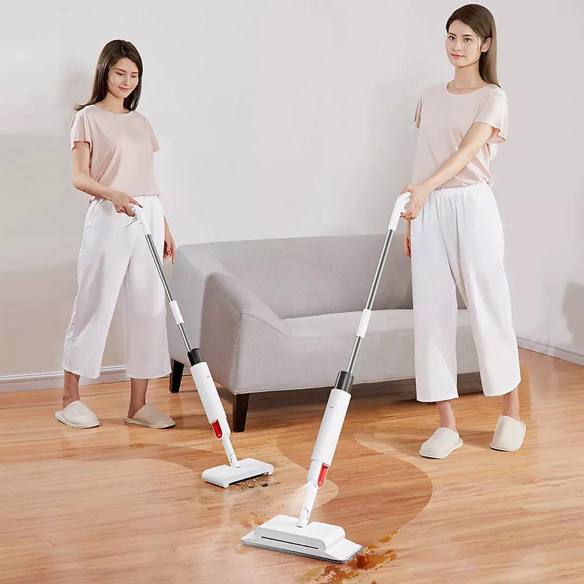 Cây lau nhà Deerma Mop DEM-TB900 với bình xịt đế và giẻ lau có thể giặt sạch