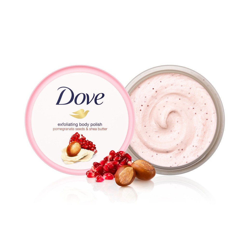 Tẩy Da Chết Dove Exfoliating Body Polish 225ml, Tẩy Tế Bào Chết, Làm Sáng Và Tái Tạo Da Mới, Nhập Đức 2022