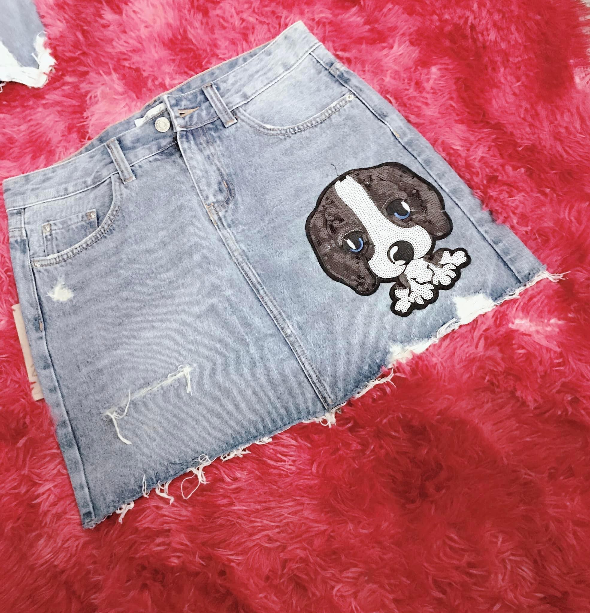 Chân váy jeans