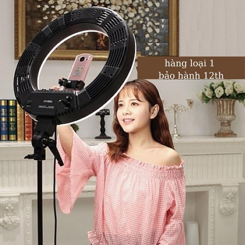 Đèn Chiếu Sáng LiveStream, Chụp Hình, Makeup Size 26cm Có Điều Khiển Kèm Kẹp Điện Thoại