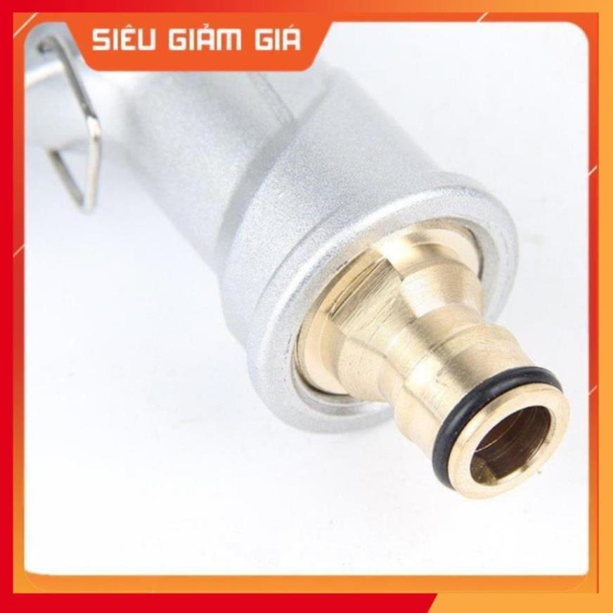 Bộ dây vòi xịt nước rửa xe, tưới cây . tăng áp 3 lần, loại 15m 206701 đầu đồng,cút đồng+ tặng mở chai