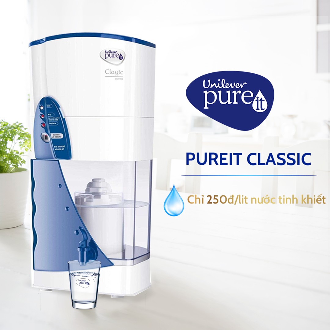 Máy Lọc Nước Pureit Classic Không Dùng Điện - Hàng Chính Hãng