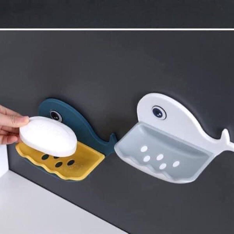 Khay Để Xà Phòng Cá Heo Dính Tường Siêu Chắc
