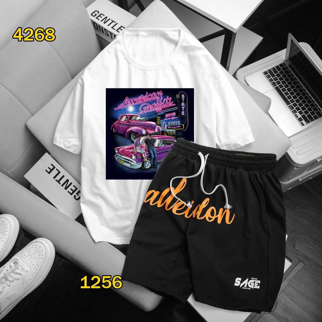 Set bộ quần , áo thun unisex nam, nữ tay lở from rộng ,áo phông unisex cotton oversize giá rẻ BIKEN