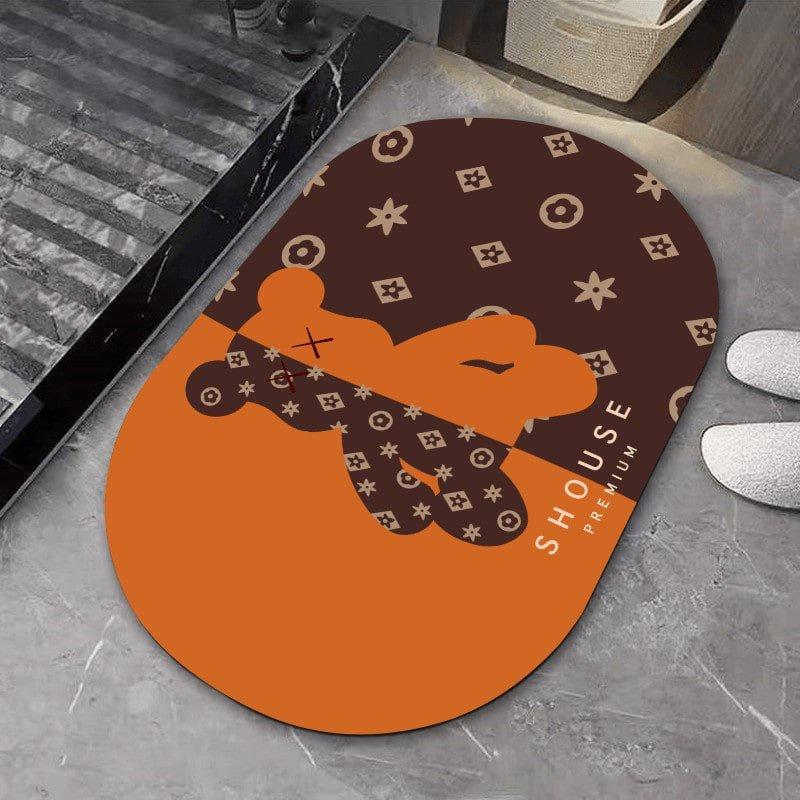 Thảm chân Silicon sang trọng chống trượt nhà tắm, trong nhà