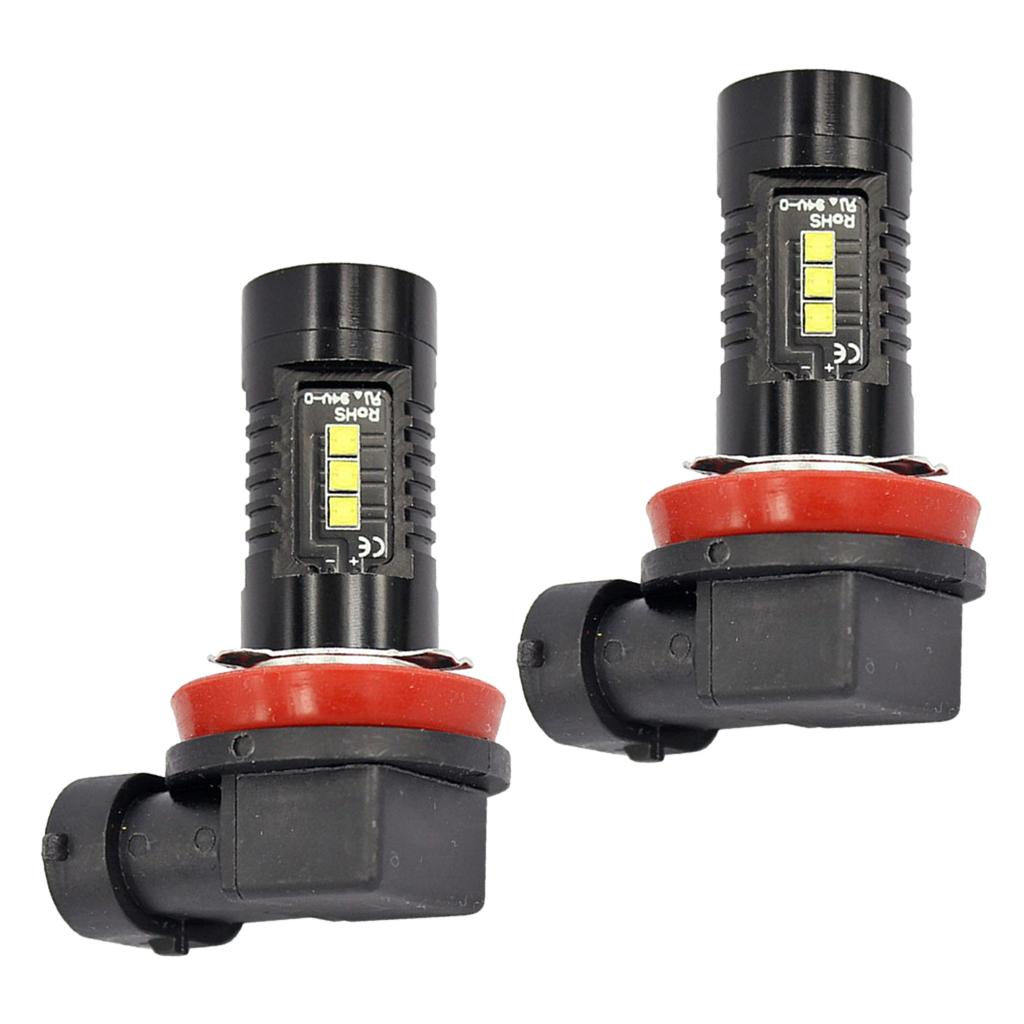 Auto 12 LED Fog Headlight Bulb Hi/Lo Beam Lamp H8/H11 6000k