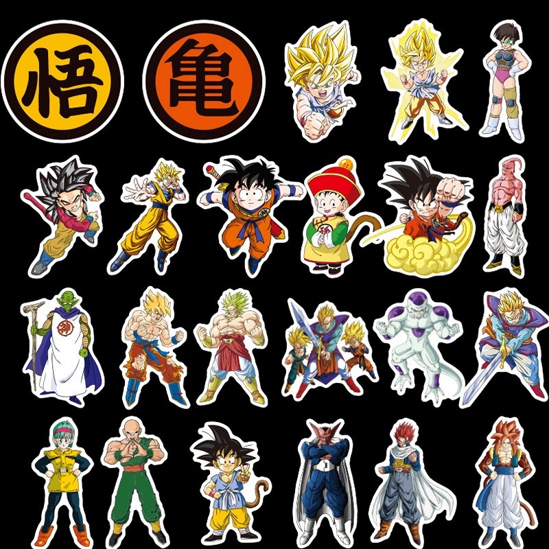 Bộ 100 miếng Sticker hình dán Dragon Ball SetB