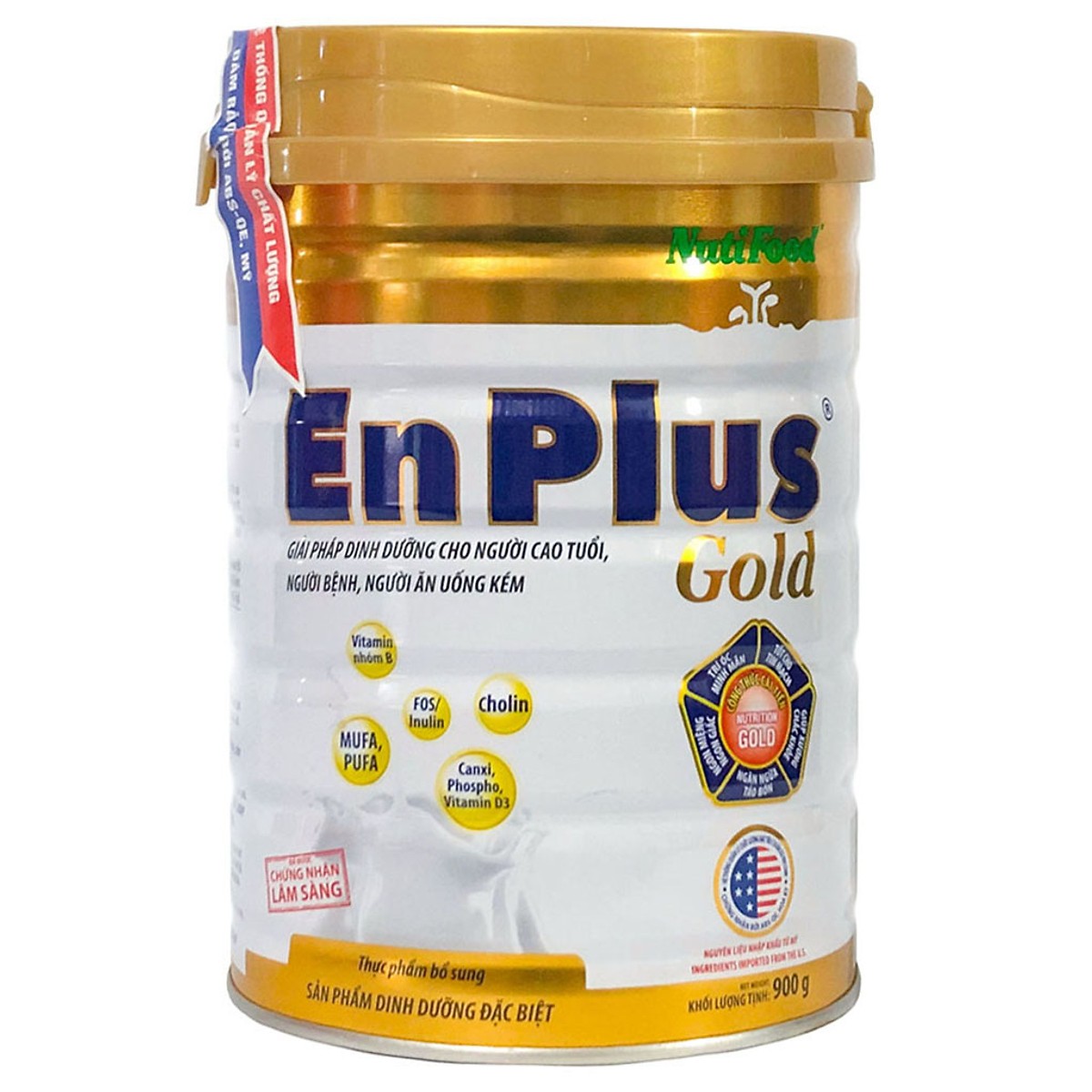 3 Hộp Sữa Bột Nutifood Enplus Gold (900g)