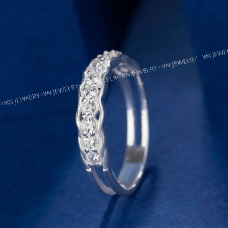 Nhẫn bạc đính đá cao cấp YN JEWELRY