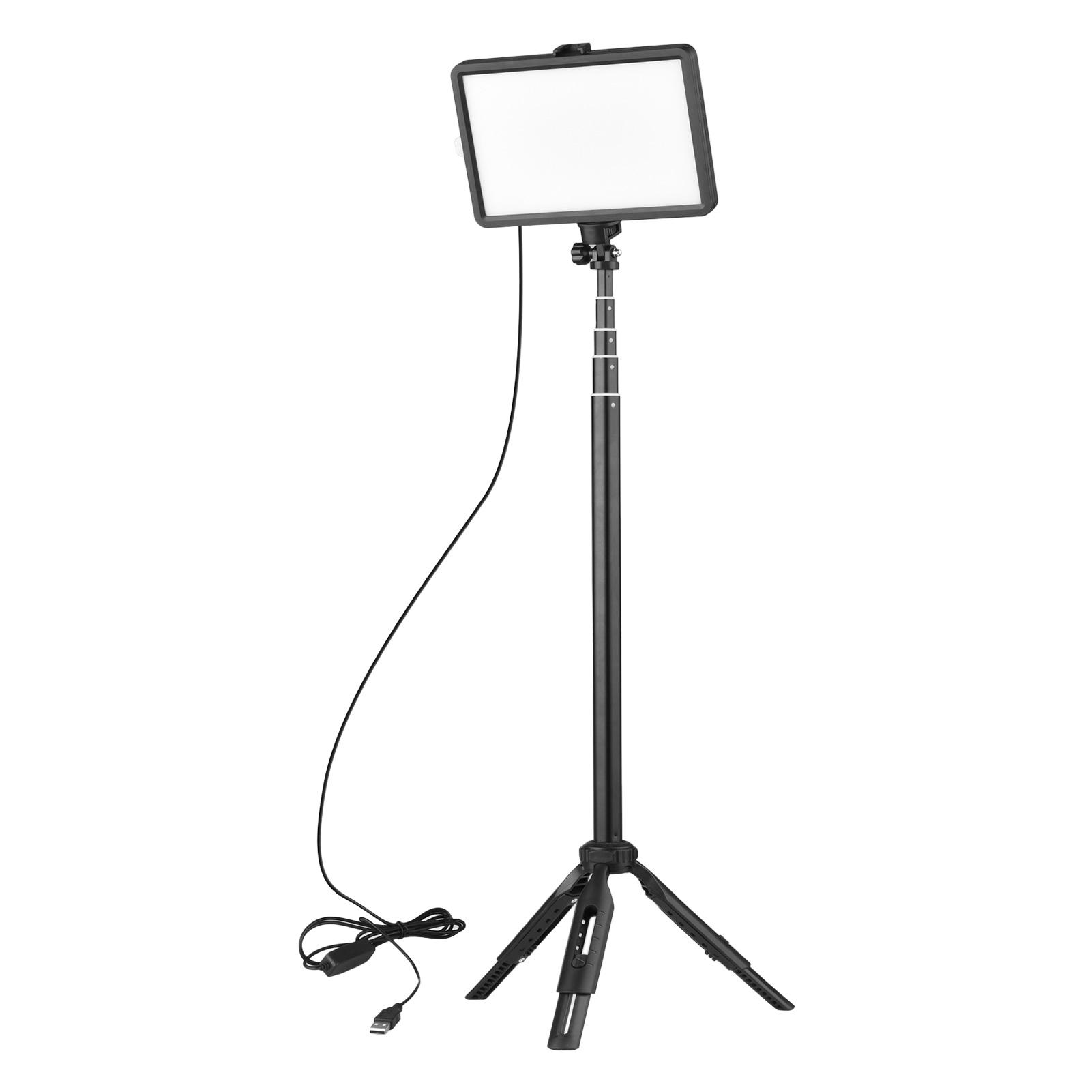 USB LED Video Light Kit Conference Light with 2 * LED Fill Light + 2 * Extendable Tripod + 16 * Color Filters