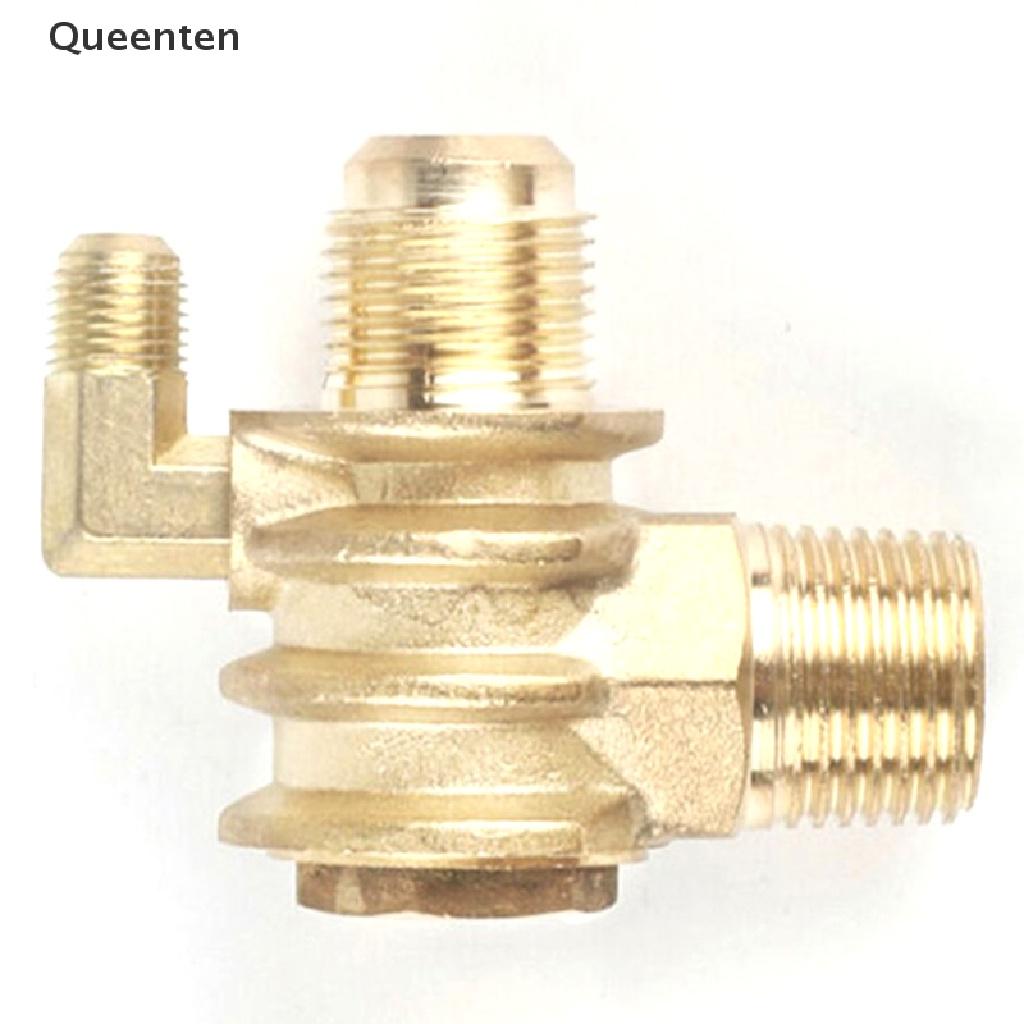 Queenten 3-Port Check Valves One Way Male-Threaded Workshop Air Compressor 20*19*10mm QT