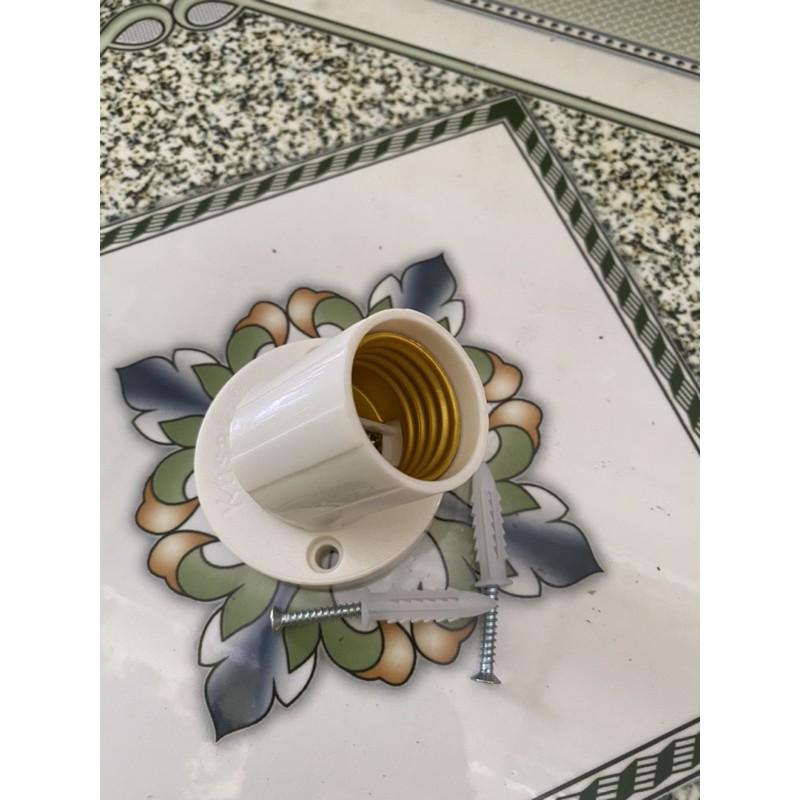 Đui đèn e27, kín nước, bắt tường