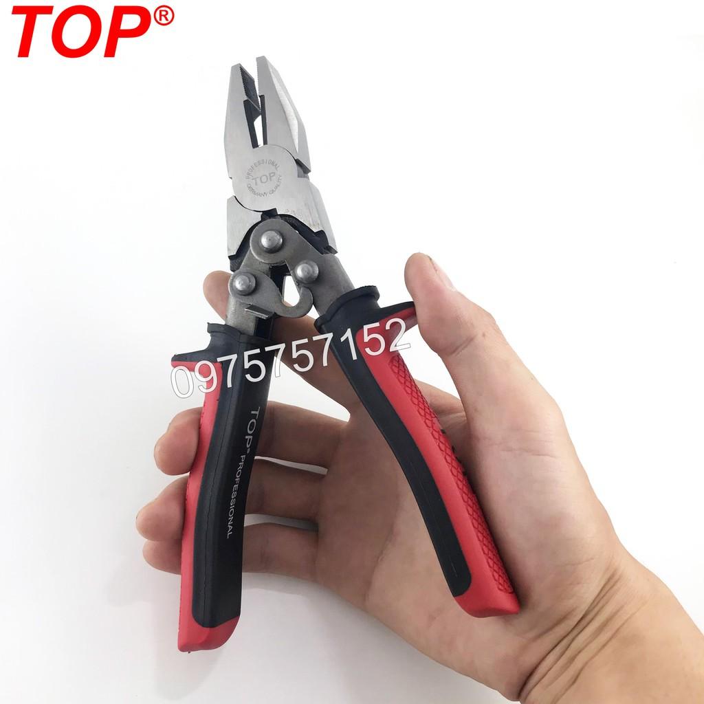 Kìm điện trợ lực cắt dây thép chuyên nghiệp TOP 8inch/200mm