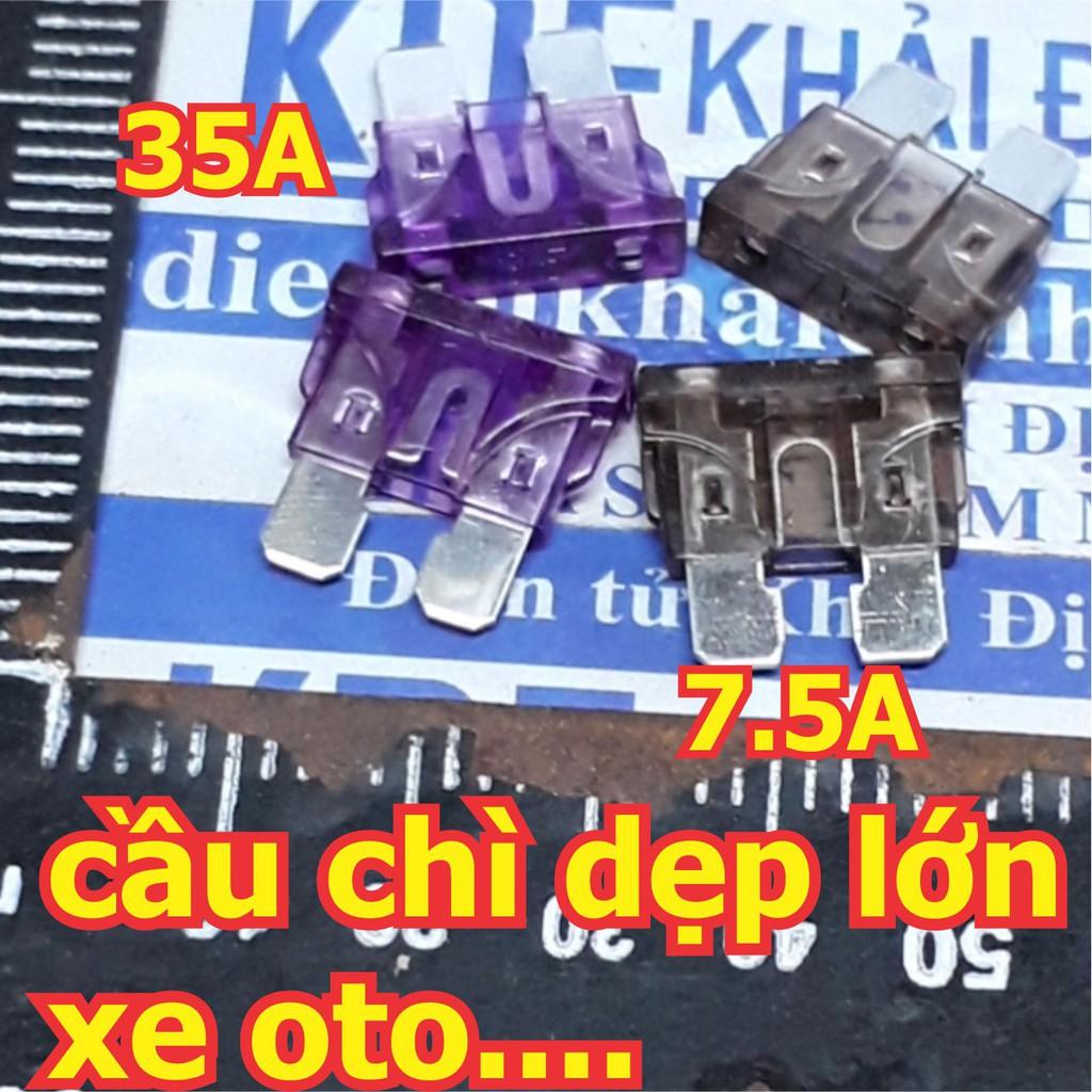 20 cái cầu chì dẹp lớn DÙNG TRONG OTO.... 1A 2A 3A 4A 5A 7.5A 10A 15A 20A 25A 30A 35A 40A (gói 20 cái) kde1887