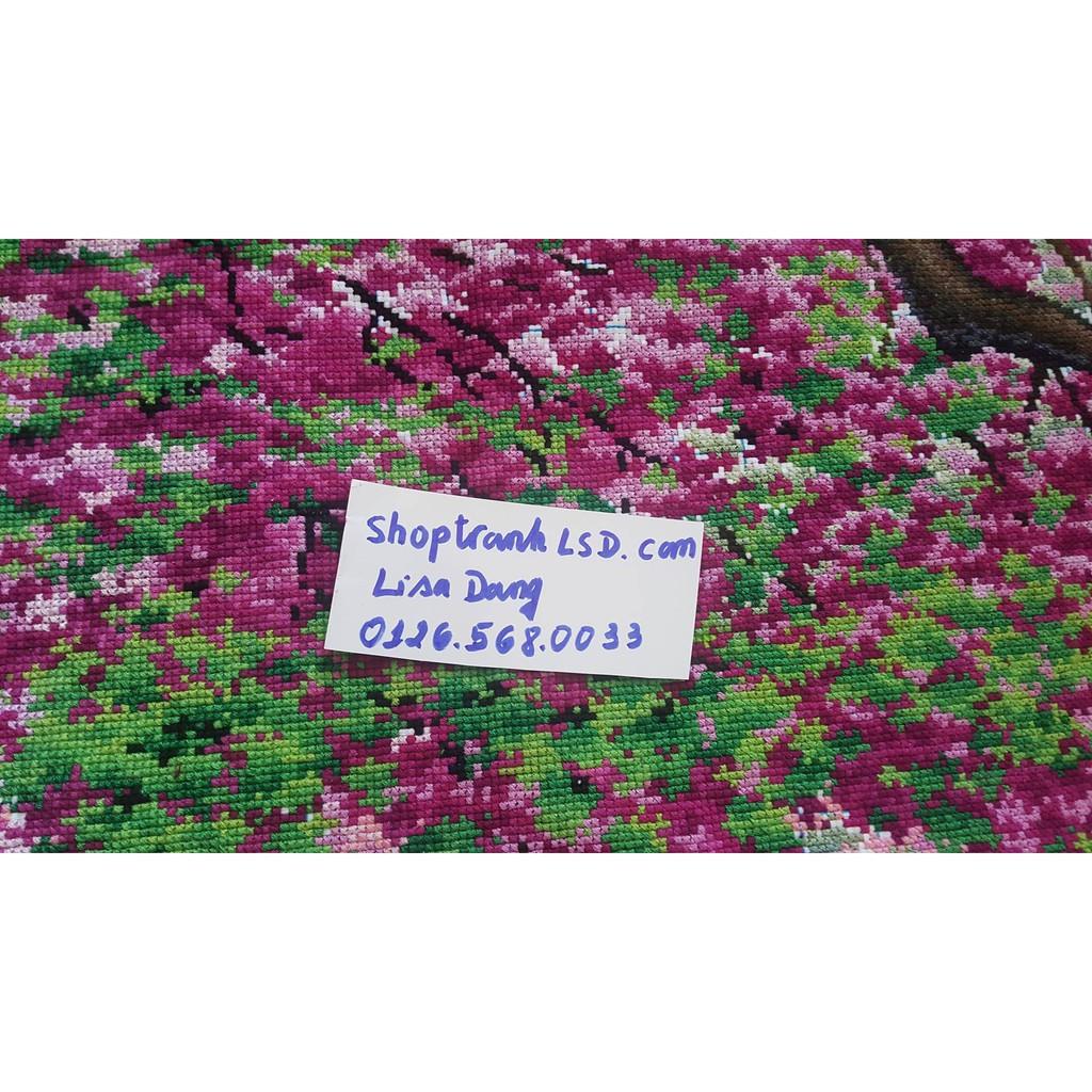 Tranh thêu CÂY TÌNH YÊU1m6*75cm