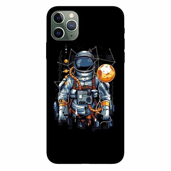 Ốp lưng in cho Iphone 11 Promax Phi Hành Gia Mặt Trăng
