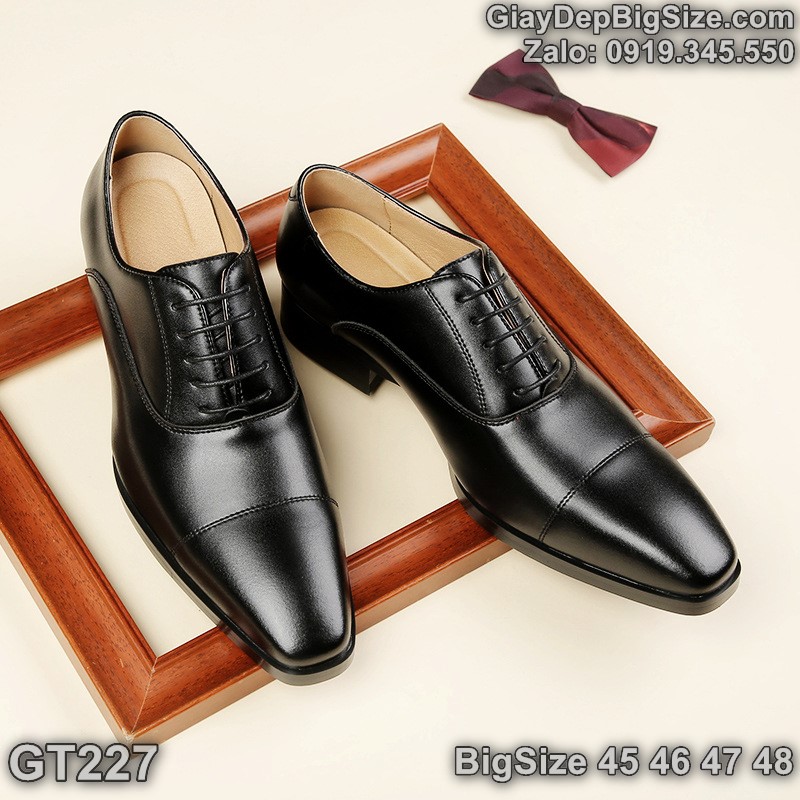 Giày da công sở, giày tây cỡ lớn 45 46 47 48 cho nam cao to chân ú bè. Big size leather shoes for wide feet