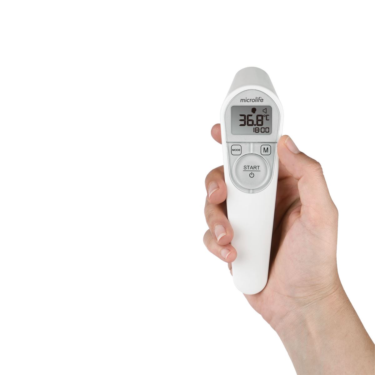Trọn bộ nhiệt kế hồng ngoại đo trán đời mới NC200 chính hãng Microlife Thụy Sĩ (Mẫu mới kèm hộp đựng)
