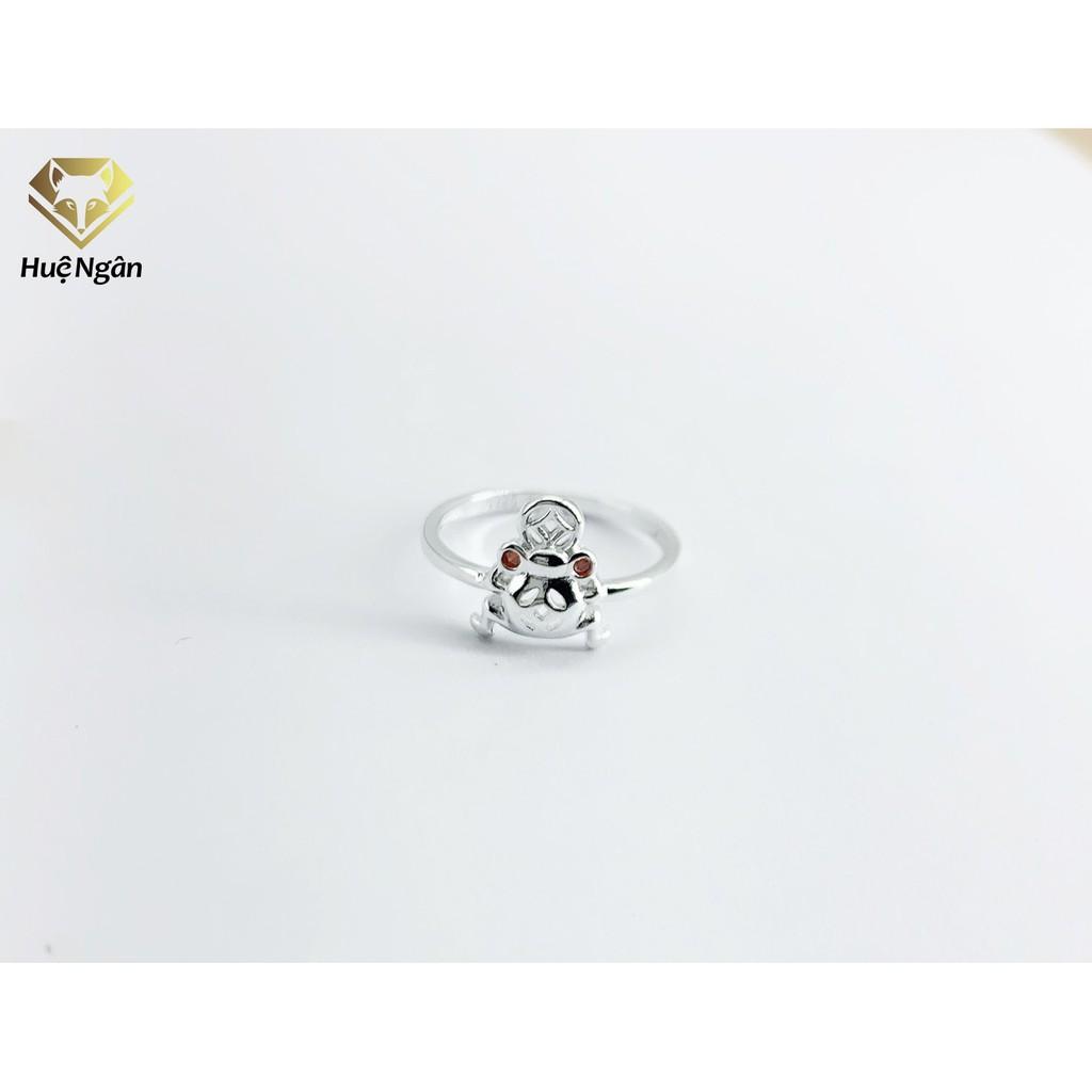 Nhẫn bạc Ý 925 Huệ Ngân - Cóc Thần Tài RYR140068