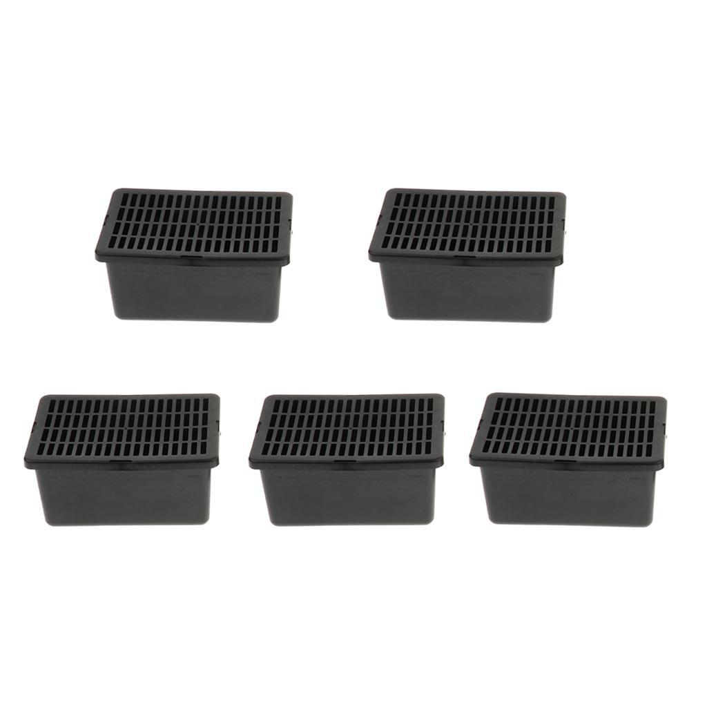 5x Reptile Vivarium Terrarium Breeding Tank Reptile Feeding Rearing Box Cage