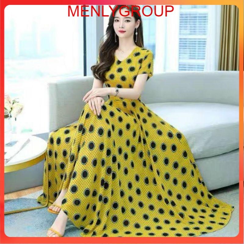 ĐẦM MAXI VOAN BI TAY CON