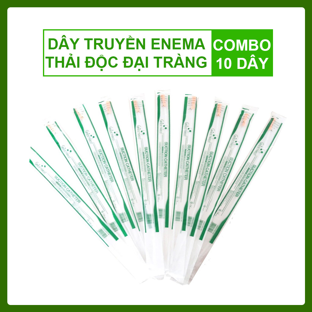 Dây Truyền Enema, Dây Truyền Thải Độc Đại Tràng (Combo 10 Dây); Dụng Cụ Thải Độc