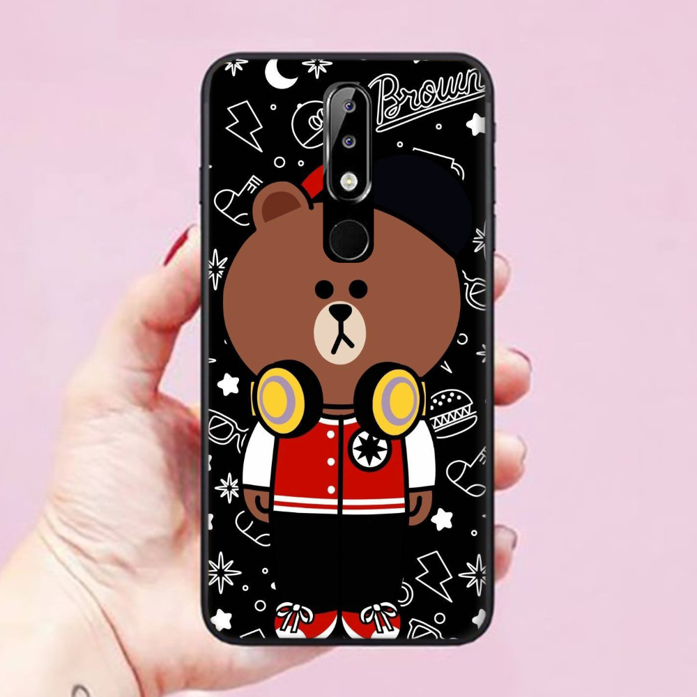 Ốp lưng dành cho điện thoại Nokia 5.1 Plus / X5 hình Chú Gấu Cute