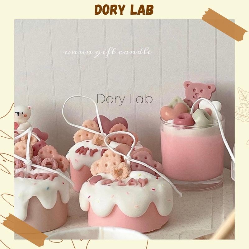 Nến Thơm Ly Topping Nhiều Màu Sắc Handmade - Dory Lab