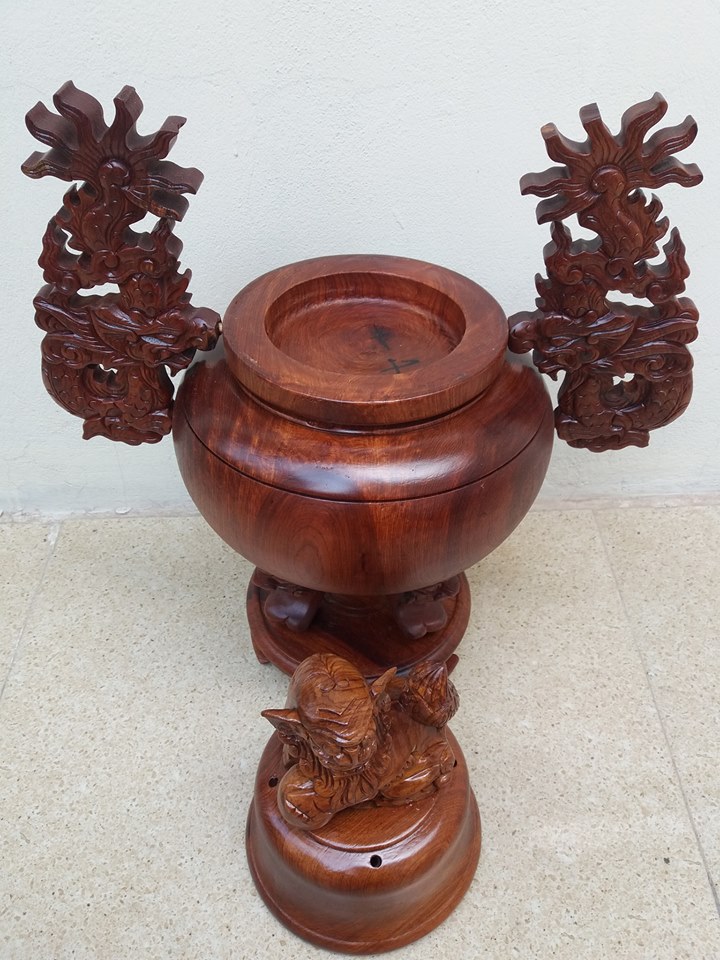 Luq hương gỗ hương cao 50cmx25cmx25cm