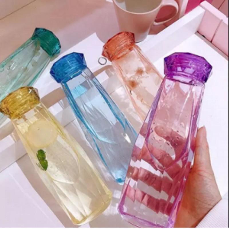 COMBO 10 Bình thủy tinh kim cương màu cao cấp  430ml HH060