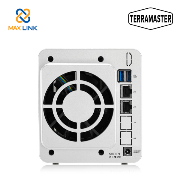 Bộ lưu trữ mạng NAS TerraMaster F2-221, Intel Dual-core 2.0GHz, 2GB RAM, LAN 2x 1GbE, 2 khay ổ cứng RAID 0,1,JBOD,Single - Hàng chính hãng