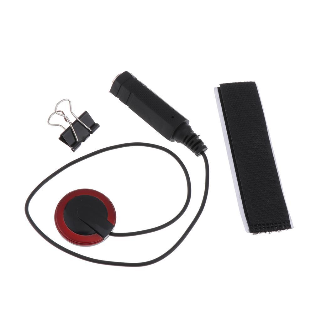 1/4'' Acoustic Guitar Pickup Piezo Transducer with Clamp  Accessories