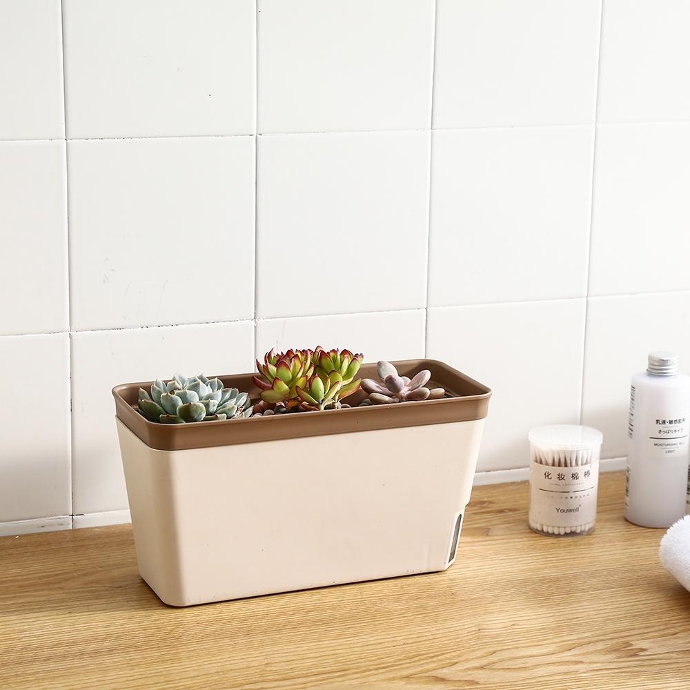 Chậu nhựa tự tưới PY cao cấp- trồng rau , hoa , sen đá