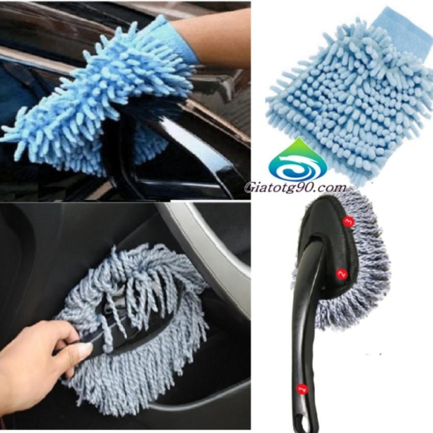 ️️ Bộ 1 chổi lau xe siêu sạch và 1 găng tay lau xe chuyên dụng cao cấp 206350 241