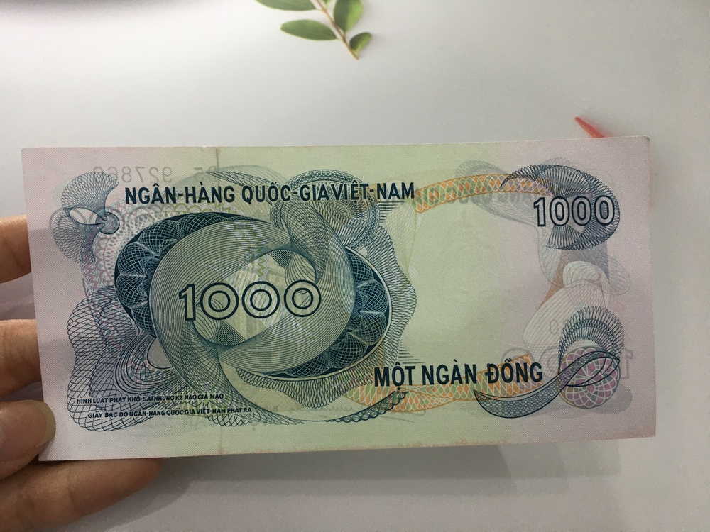 1000 đồng hoa văn [TIỀN ĐẸP] sưu tầm tiền cổ Việt Nam